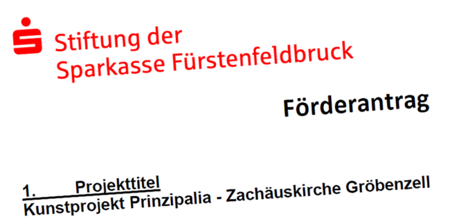 Bautagebuch Förderantrag Sparkasse