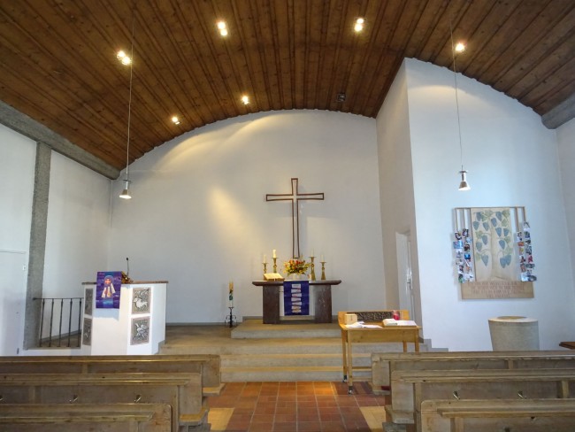 Kirche Blick auf den Altar