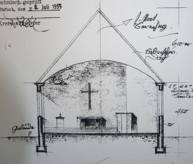 Plan für den Altarbereich