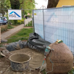 24.4.25 Fundament Schaukasten